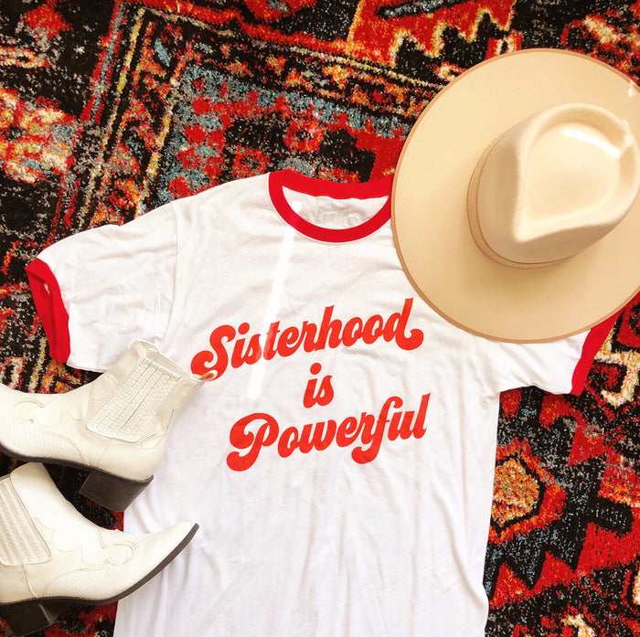 Sisterhood is Powerful Ringer Tee