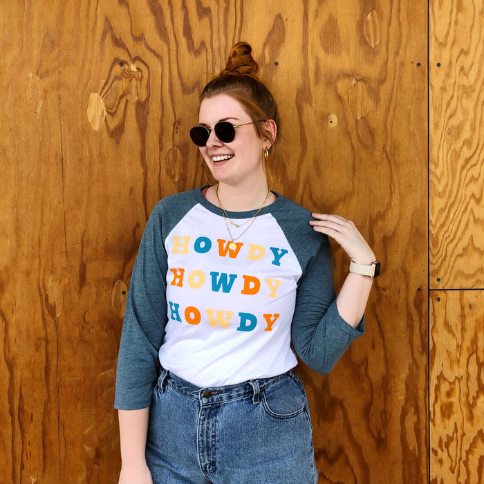 Howdy Baseball Tee