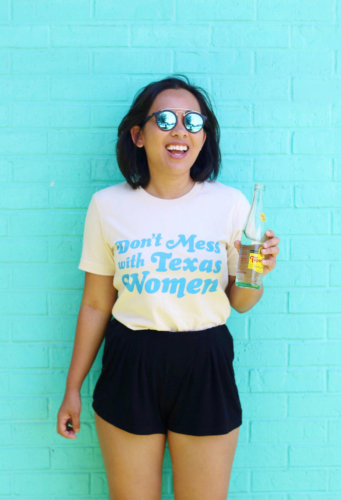Don't Mess With Texas Women Cream Tee