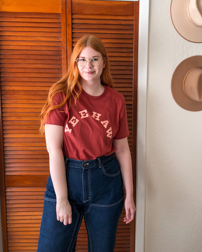 Yeehaw Rust Tee