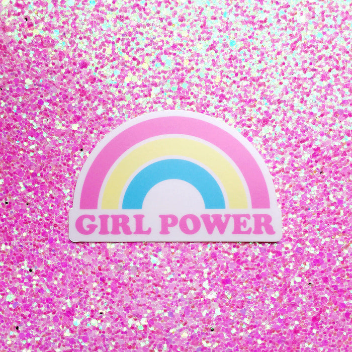 Girl Power Rainbow Sticker